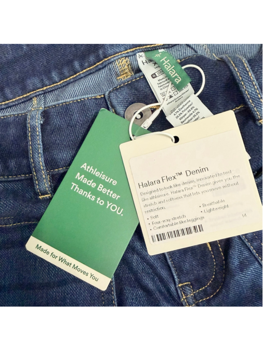 Halara New Flex Low Rise Zipper Pockets Straight Leg Casual Jeans Women's XS - Picture 8 of 10